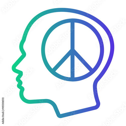 peace of mind Line Gradient Icon