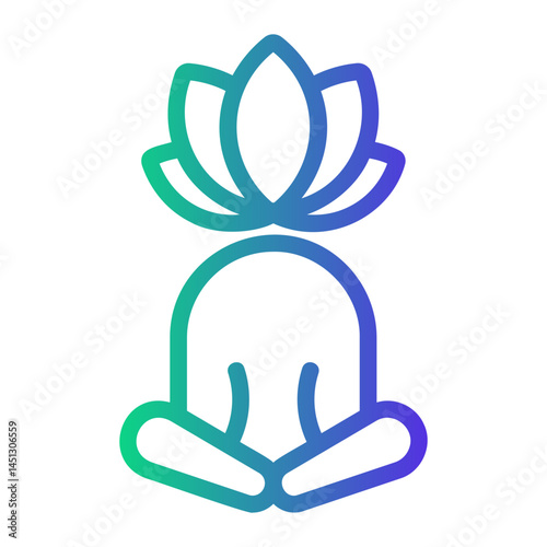 peace of mind Line Gradient Icon
