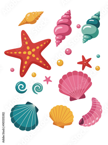 set of sea shells