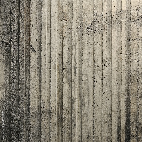 Obraz na płótnie Textured concrete wall with vertical lines, suitable for backgrounds. w salonie