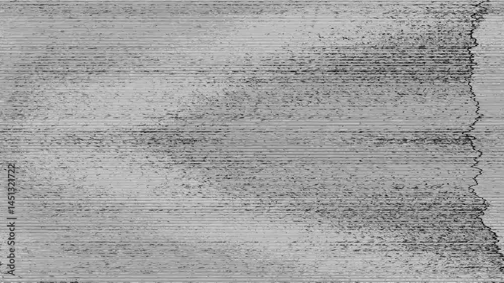 Retro style television static and noise with distortions and glitches Retro style television static and noise with distortions and glitches