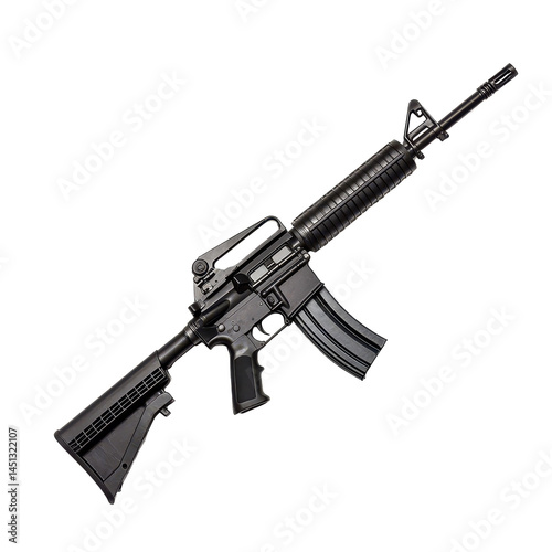 Armalite AR-10 isolated on white background