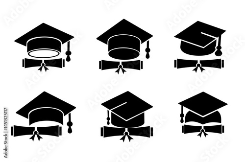 This is a set of toga and school or student graduation certificate