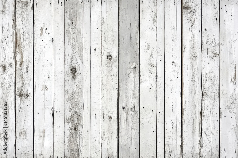 Obraz premium Whitewashed Wooden Planks