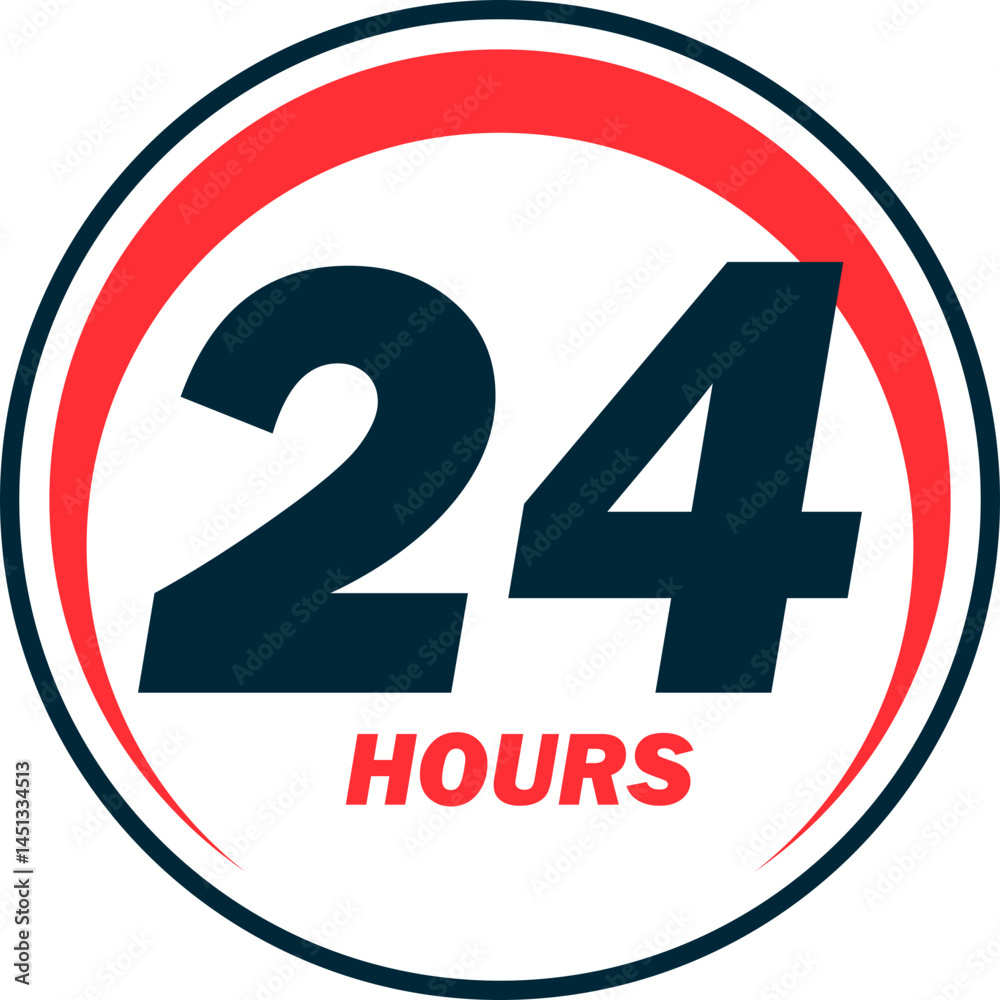 24 Hours Icon 24 Hours Icon