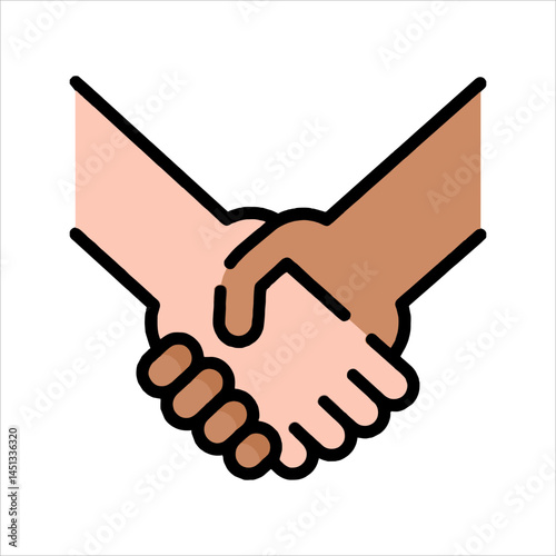 handshake vector illustration