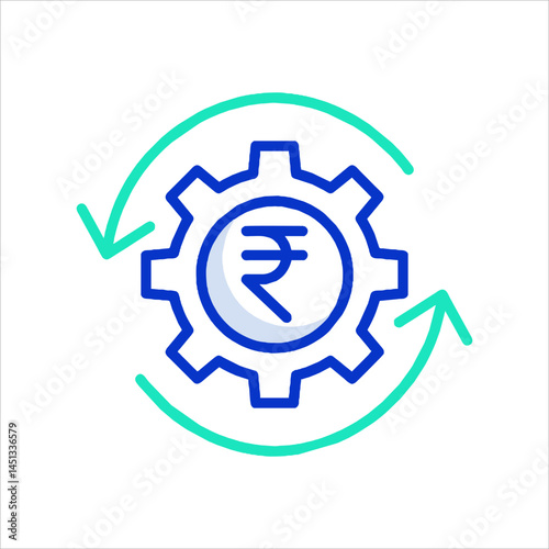 gear icon vector illustration