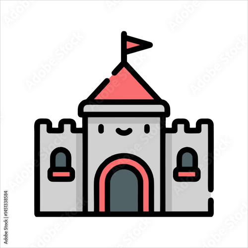 vector illustration of a castle
