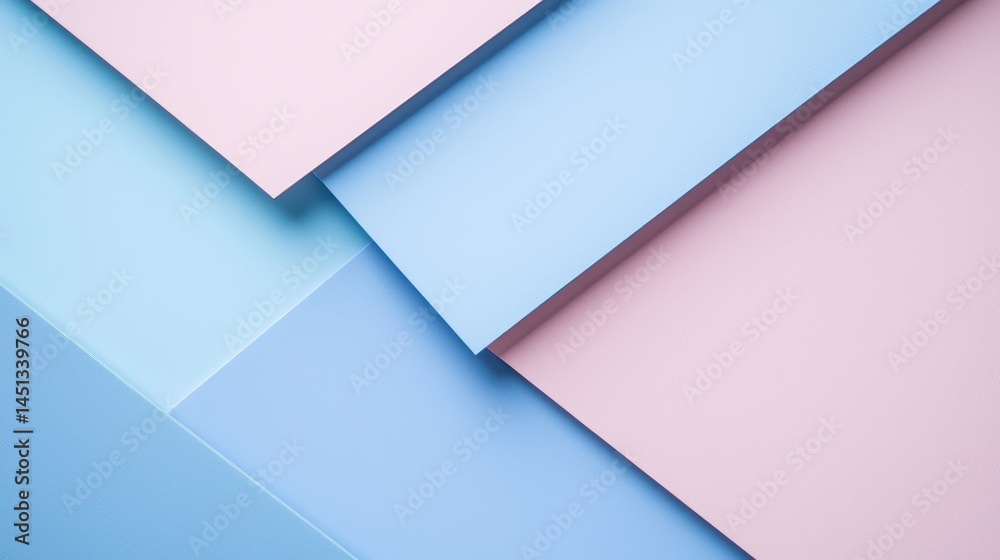 Fototapeta premium Abstract Tri-Plane Overlapping