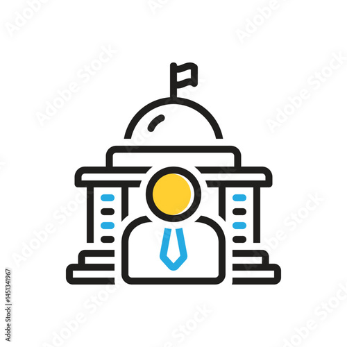 Multi color  icon for governor