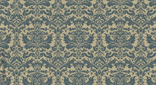 Damask Dusk AI Generated