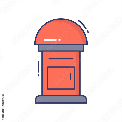 red mail box