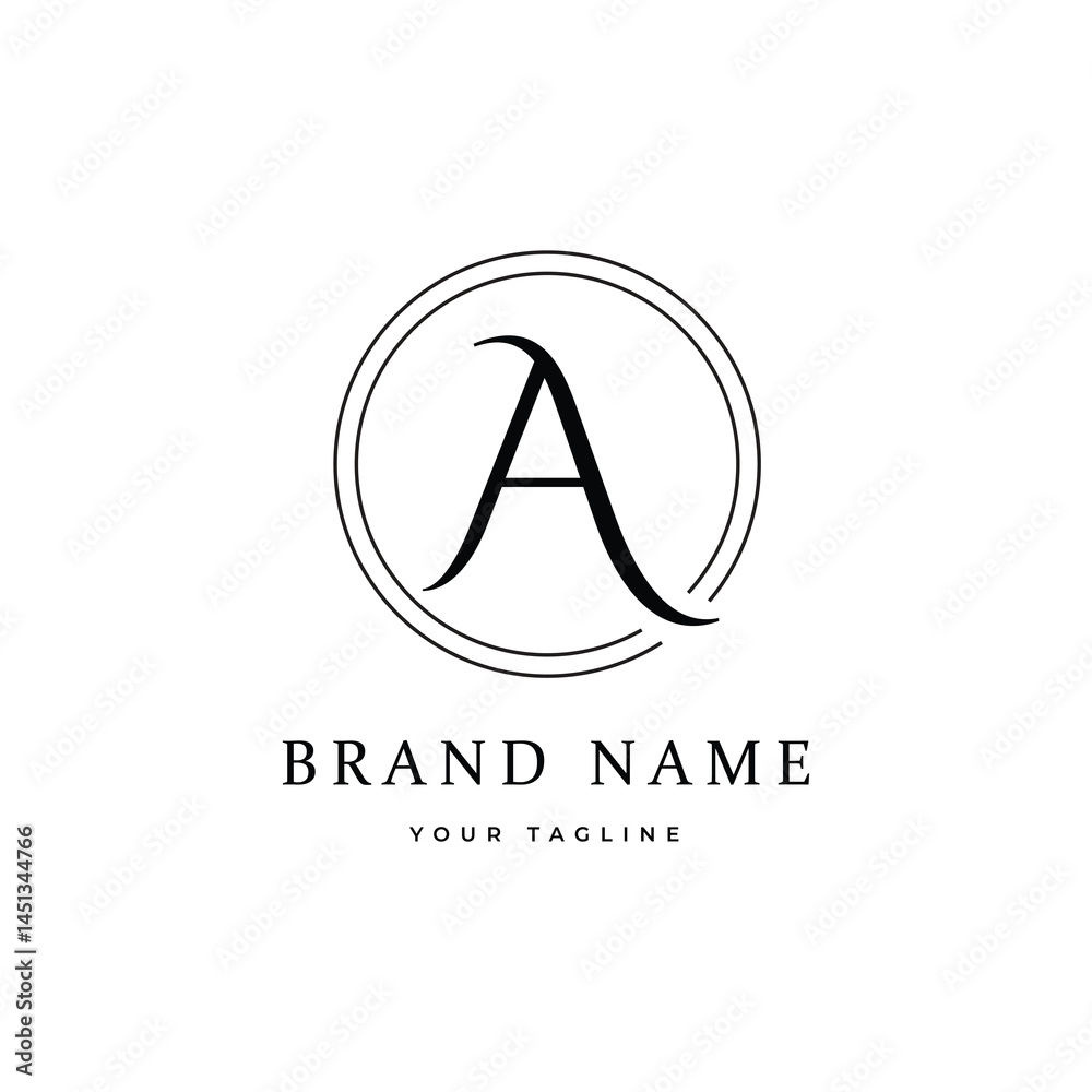 Letter a branding minimalist logo design graphic vector Letter a branding minimalist logo design graphic vector