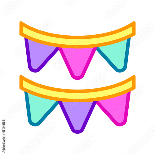 vector illustration of a carnival mask