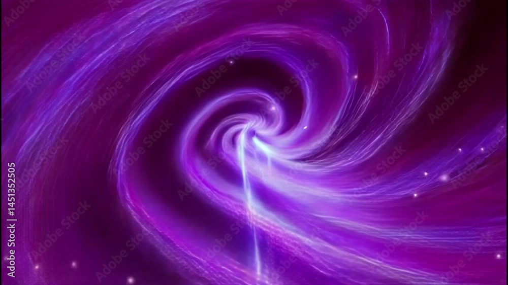 Abstract glowing purple vortex with dynamic light trails and sparkling particles, perfect for futuristic, sci-fi, or tech-themed video backgrounds Abstract glowing purple vortex with dynamic light trails and sparkling particles, perfect for futuristic, sci-fi, or tech-themed video backgrounds
