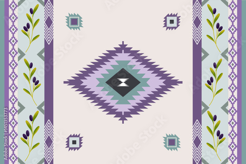 Ikat rug ethnic art seamless pattern olives style wallpaper, set, geometric, oriental, fabric, clothing, print, ornament, Aztec geometric, furniture