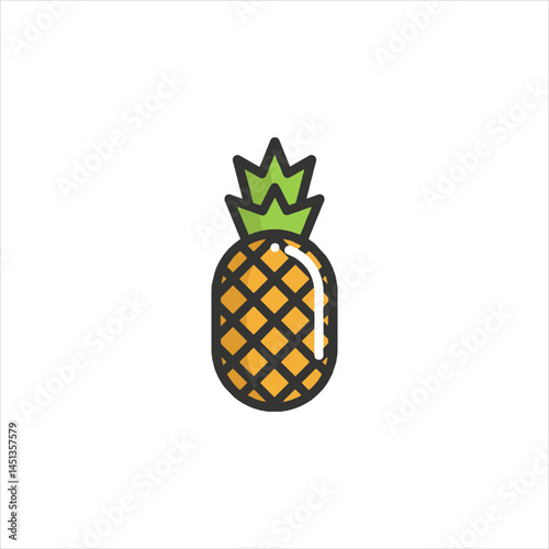 vector illustration of pineapple
