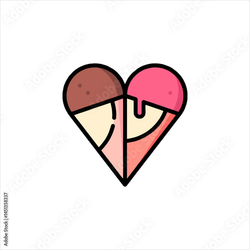 ice cream heart