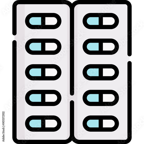Two blister packs of medicine capsules. They may be used to treat illnesses or manage health conditions. Take only as directed by a healthcare professional.