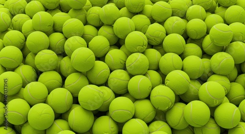 Pile of Round Green Balls Texture Background Full Frame