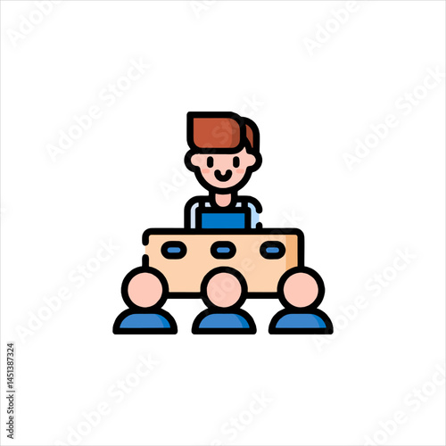 man with puzzle