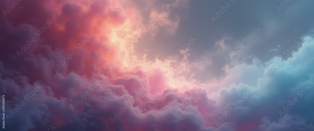 Dramatic Cloudscape with Vibrant Colors and Textural Depth: A Captivating Celestial Display Dramatic Cloudscape with Vibrant Colors and Textural Depth: A Captivating Celestial Display