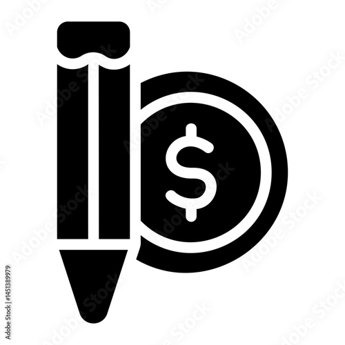 Calculating finance Solid Icon