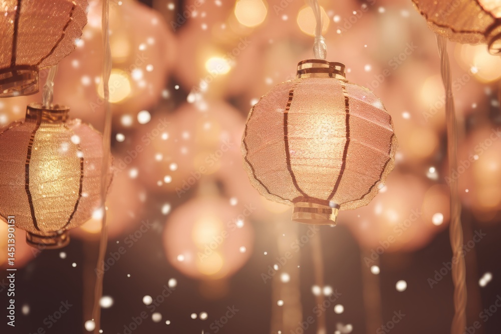 Obraz premium Captivating close up capturing the essence of a memorable holiday experience in vibrant china