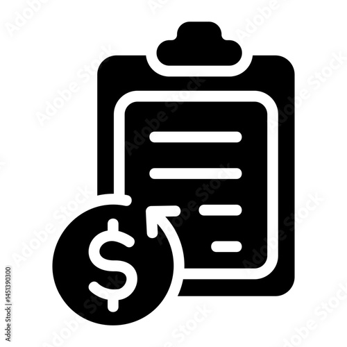 Saving list Solid Icon