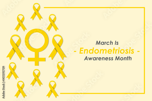 Vector Design Endometriosis Awareness Day – March 1.