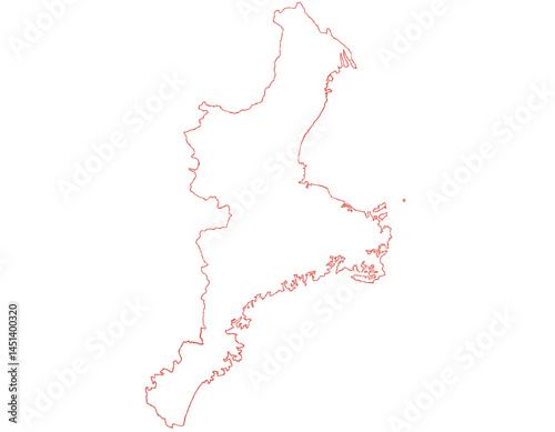 三重県　地図　白　イラスト