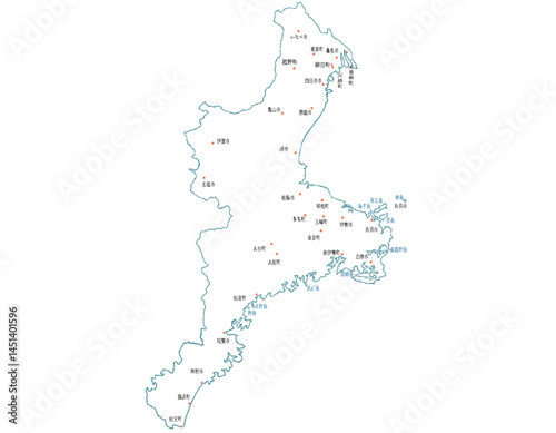 三重県　地図　白　斑点　イラスト