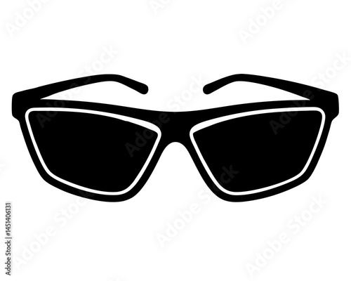 Cycling Sunglasses silhouette vector illustration
