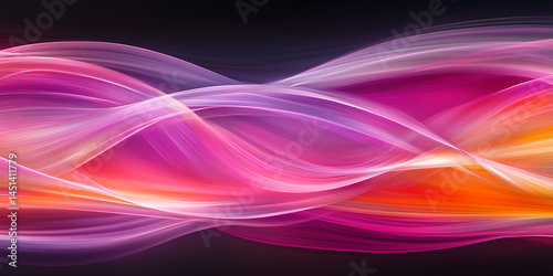 abstract dna light ribbons flowing energy