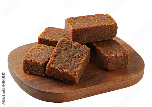 Delicious Brown Sugar Cakes on Wooden Board, Sweet Treat