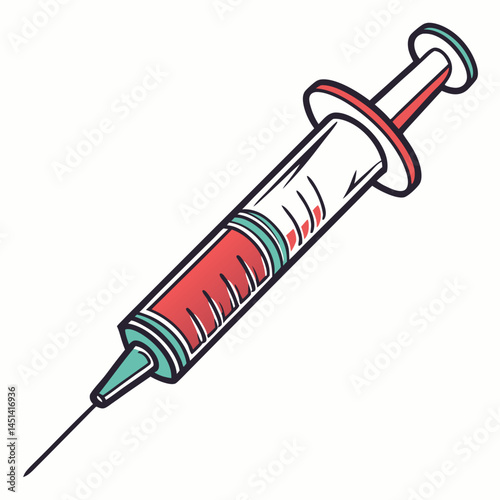 Syringe silhouette vector illustration