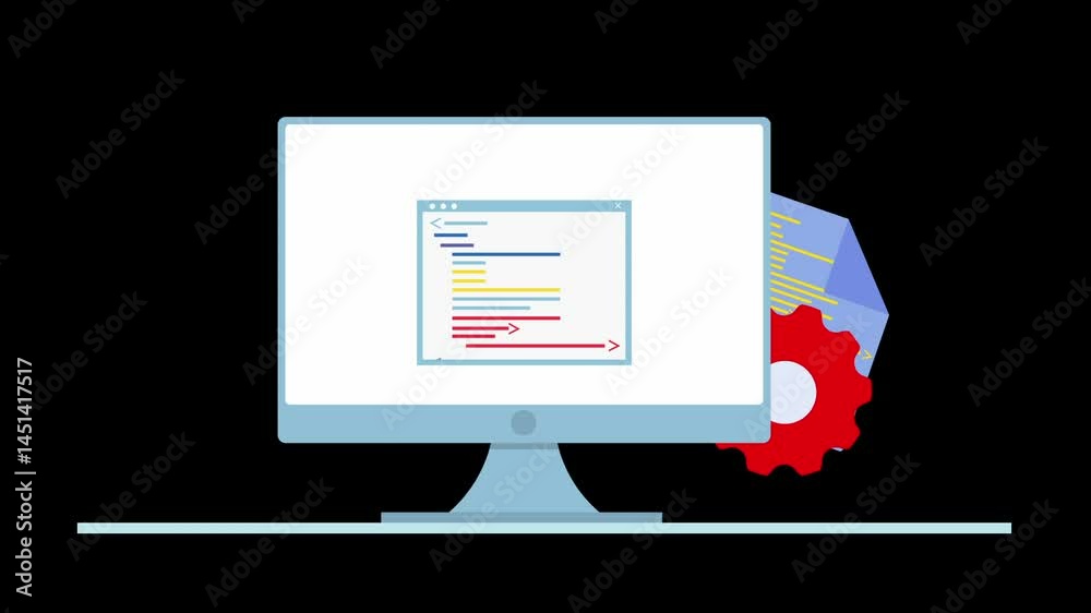 Software Development Animated Illustration Software Development Animated Illustration