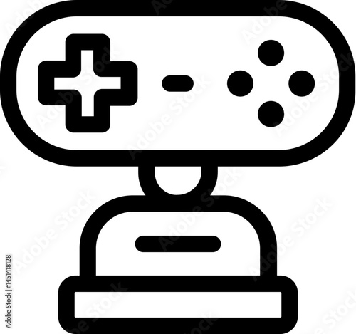 Keyboard gaming joystick icon