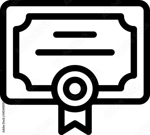 Certificate vector illustration icon