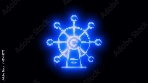 Wallpaper Mural  Parks Line Icon neon animation Torontodigital.ca