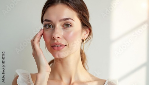 Elegant, pristine white background showcasing beauty ,  illustration,  perfect