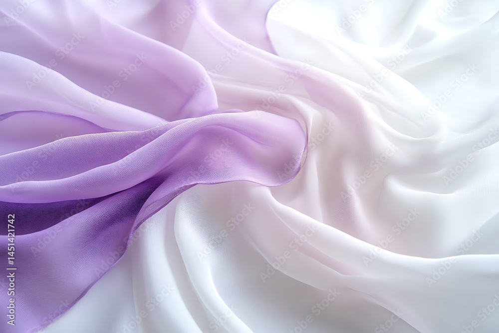 Obraz premium Light Lavender to Soft White Gradient Creating Calm Tones