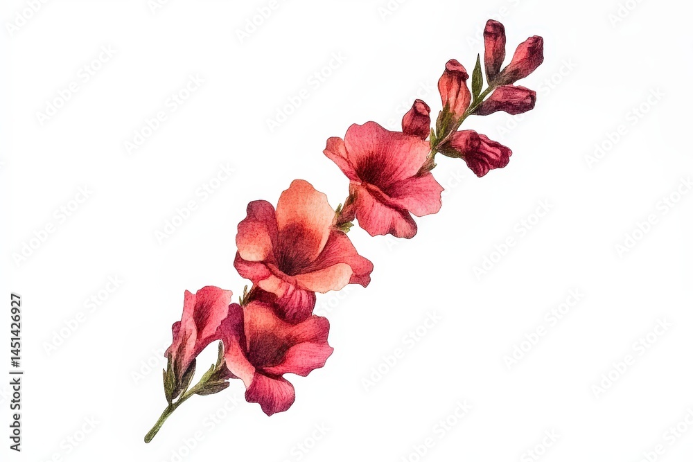 Fototapeta premium Close-up view of a decorative reddish-pink flower arrangement.