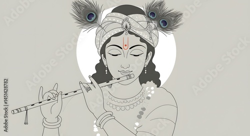 Krishna Playing the Flute