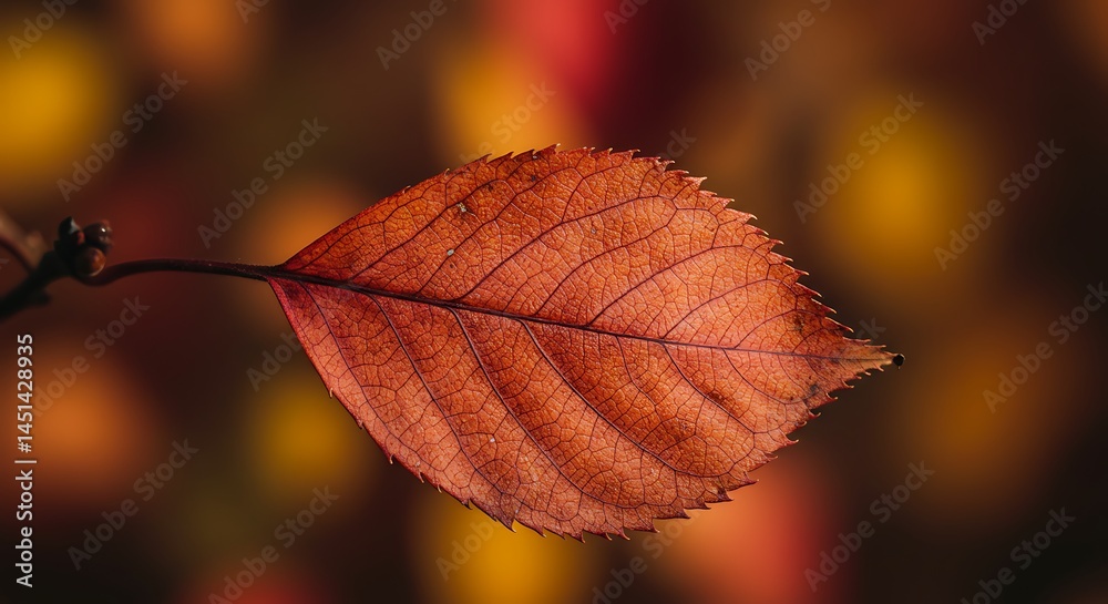 Amber Hues of Autumn's Grace AI Generated