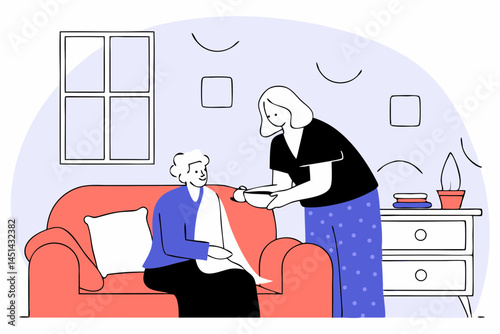 Professional Senior Care Nurse for Elderly Assistance at Home