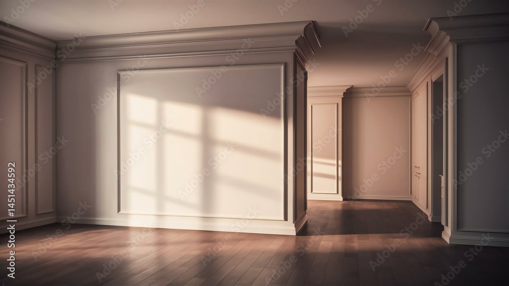 Obraz premium empty room with window