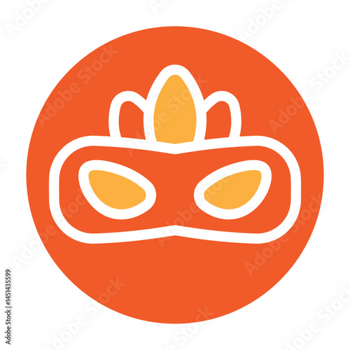 Carnival Celebration Vector Glyph Two Colors Icon Design