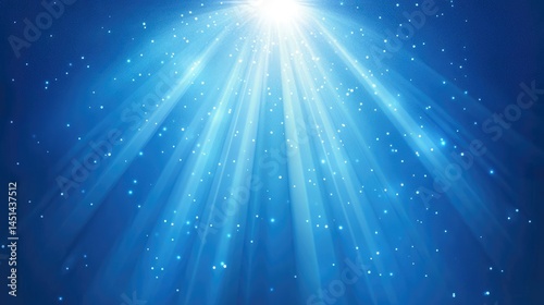 Sun light shine light effect seamless loop, sunlight with sunshine glare rays. Vector nature sunny spring landscape, bright sparkle burst.