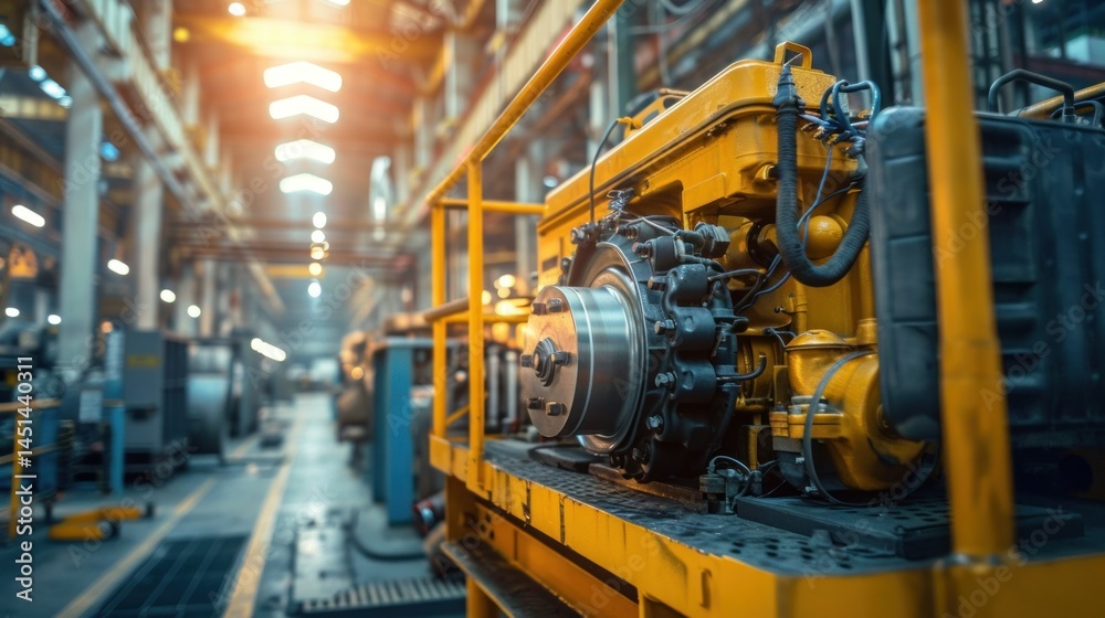 Powerful diesel engine in industrial setting stock photo --ar 16:9 --raw --v 6 Job ID: d8aa0cfd-1d76-4dc5-a1ab-4507fc4ed744